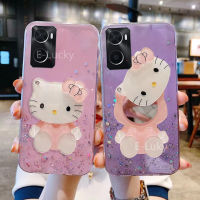 เคสโทรศัพท์10pro Reno10 OPPO A93บวก A57 A77S A96 A95 A76 A55 A54 A74 A15S A94 A52 A3S A92 A5S A12E A15 A53 A33หรูหราน่ารักสีชมพู A16แต่งหน้า A16e ดาว A16K 4G