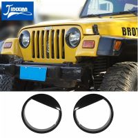 JIDIXIAN Car Front Headlight Light Lamp Decoration Cover Stickers for Jeep Wrangler TJ 1997-2006 Car Exterior Accessories