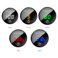 DC 5-48V Digital Panel Voltmeter จอแสดงผล LED เครื่องวัดแรงดันไฟฟ้าแบตเตอรี่เครื่องทดสอบความจุพร้อมสวิตช์สัมผัสสำหรับรถยนต์ Auto Motorcycle