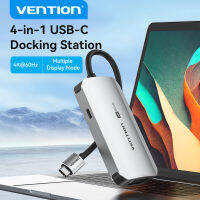 Vention ฮับ USB C ชนิด C ไปยัง USB 3.0 4K HDMI VGA PD RJ45ตัวแปลงเครือข่ายอุปกรณ์เพิ่มช่องยูเอสบีเต็มรูปแบบศูนย์กลางสำหรับ Macbook ฮับชนิด C