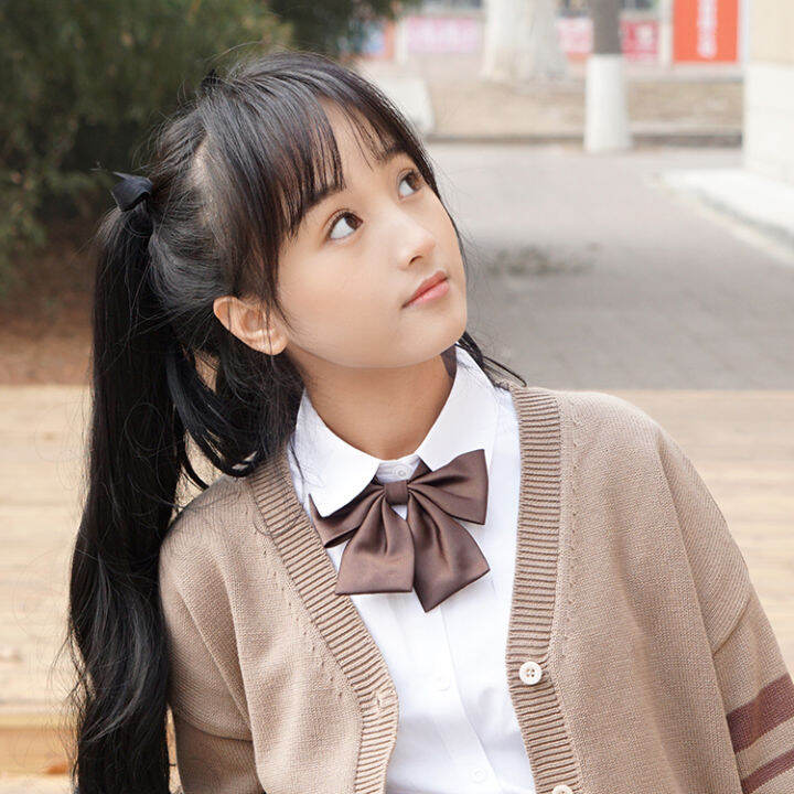 Japanese school uniform bow tie bow JK uniform accessories solid color