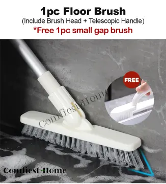 1pc V Shaped Crevice Brush Bathroom Long Handle Brush Floor Brush