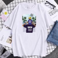 Tshirts Father And Happy Printing Tshirt Mansharajuku Soft Male T-Shirts Summer Loose Tee Shirts Fashion Punk Clothing S-4XL-5XL-6XL