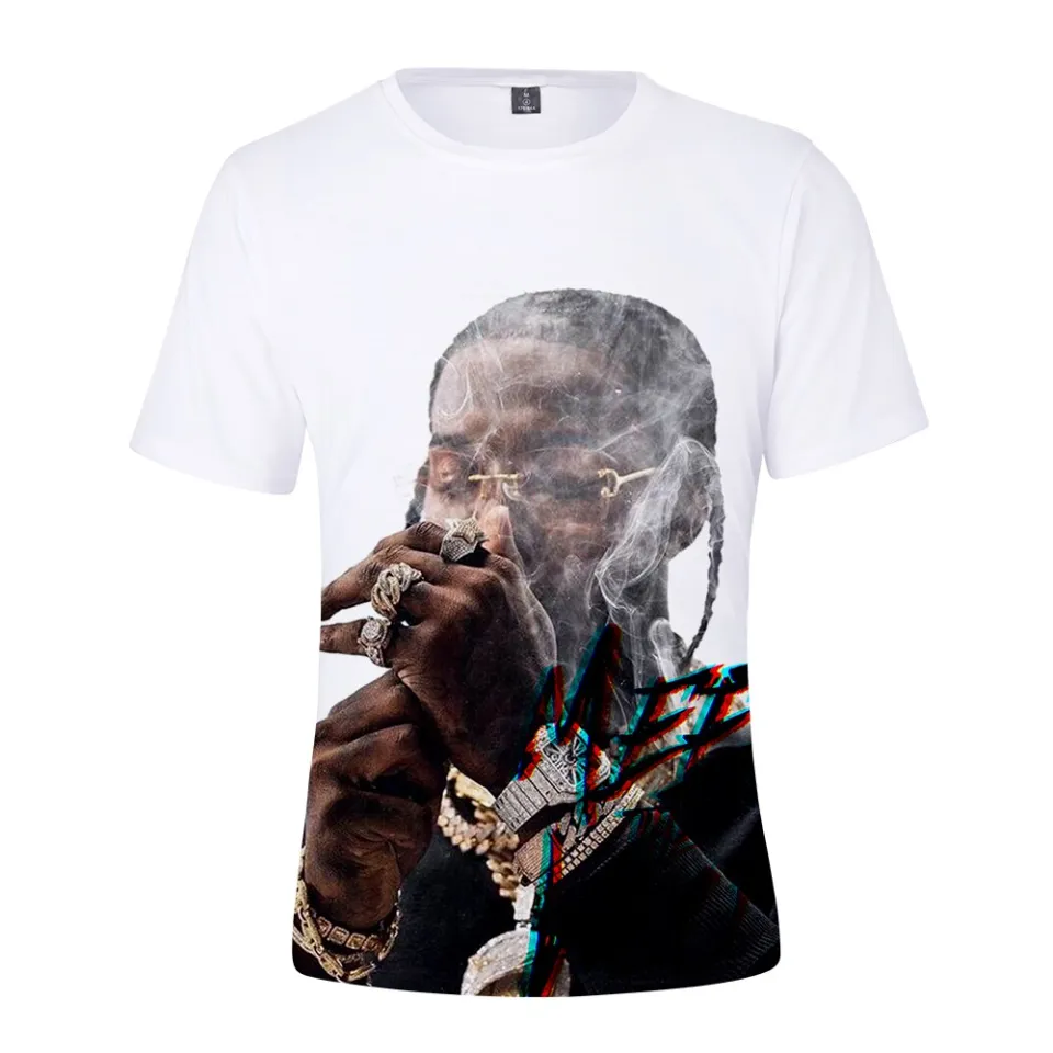 Pop Smoke 3D Print T-shirt Men's and Women's Fashion T Shirt Rapper Pop Smoke  Print T-shirt Streetwear Style T Shirt