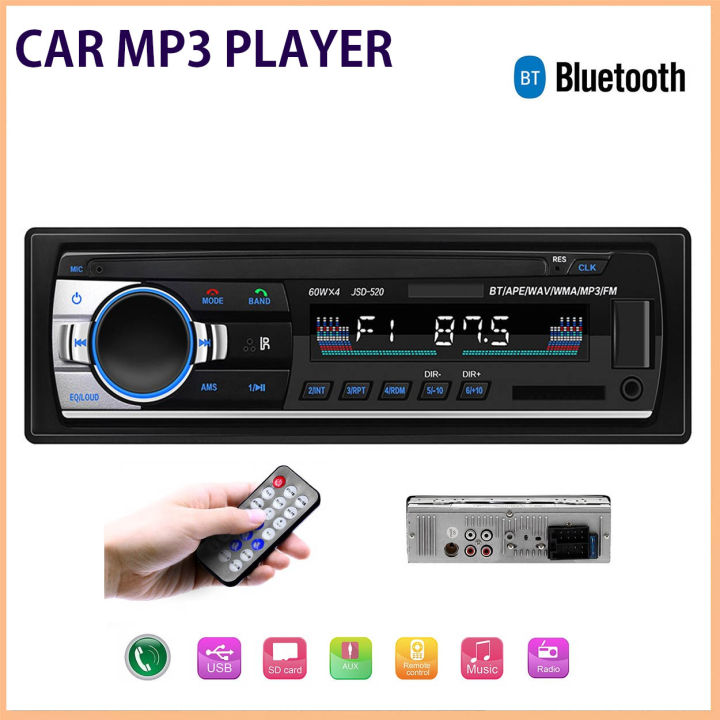 1DIN MP3 PLAYER CAR MP3 PLAYER WITH USB/SD PORT (JSD 520) Lazada PH