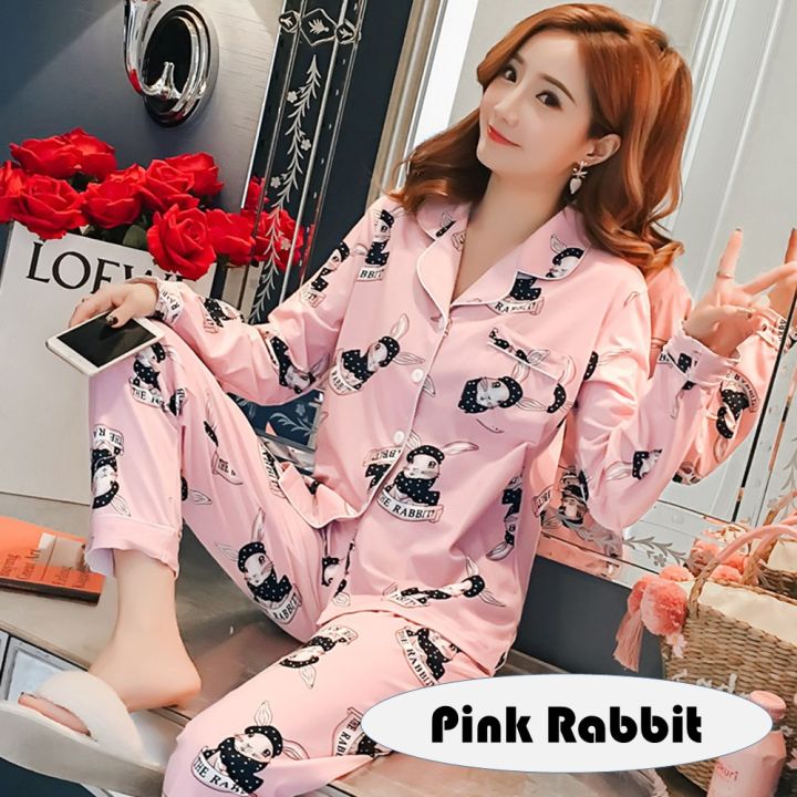 loral-pyjamas-women-pajamas-women-nightwear-sleepwear-baju-tidur-wanita-baju-tido-perempuan