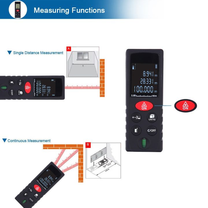 kkmoon-เครื่องวัดระยะเลเซอร์-แบบใช้มือถือ-ความแม่นยำสูง-ขนาดเล็ก-สำหรับค้นหาระยะ-วัดระดับพื้นที่