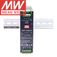 Original Mean Well DDR-240B-24ประเภทราง Din Meanwell 24VDC 10A 240W DC-DC Converter 16.8 ~ 33.6Vdc อินพุต