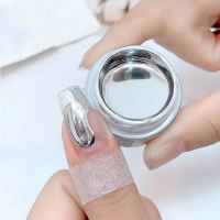 【YP】 1 Jar Metallic Effect Mirror Painting Gel Gold UV Varnish 8g Lacquers Glue