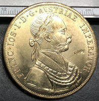 เหรียญทองปลอม1915ออสเตรีย4 Ducats - Franz Joseph I แลกเหรียญ