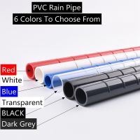 6 Colors 20~50mm PVC Pipe Filter Accessories Drain Deluge Pipe Fish Tank Rain Pipe Drip Water Tube Downcomer Cess-Pipe Aquarium Pipe Fittings Accessor