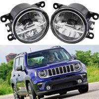 (Left Right) Fog Light For Jeep Renegade BU 2015 2016 2017 2018 Car Front Bumper Fog Lamp Daytime Running Light DRL 12V