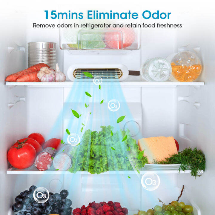 Refrigerator deodorizer with long charging and battery life, suitable