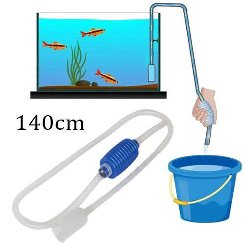 AQUARIUM PUMP001 Manual Aquarium Fish Tank Cleaner Vacuum Siphon Pump