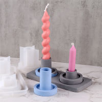 Molds Concrete Mould Holder Home Nordic Pottery Gift Plaster Silicone Candlesticks Cement