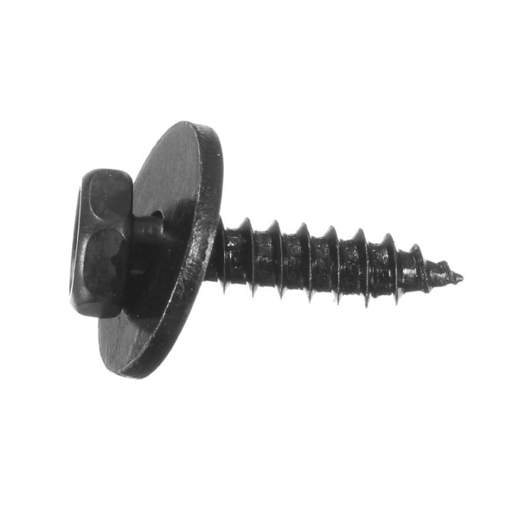 10pcs-lot-universal-car-auto-4-8x19mm-self-tapping-screws-captive-loose-washer-8mm-hex-head-black-hot-c45-car-accessories