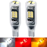 (Premium car)2Pcs W16W LED T15หลอดไฟ LED ไฟย้อนกลับไฟ Canbus T16 921 912 LED เบรคหยุดไฟท้ายสีขาว T10