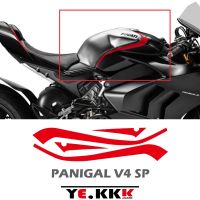 For Ducati Panigale V4 V4R V4S V4SP Custom Fuel Tank Decal Sticker Red Standard Size Customized Color