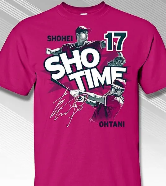 Shohei Ohtani Los Angeles Angels Showtime signature logo shirt