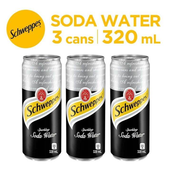 PX kgwqzl091jg72 Schweppes Soda Water 320mL - 3 pack | Lazada PH