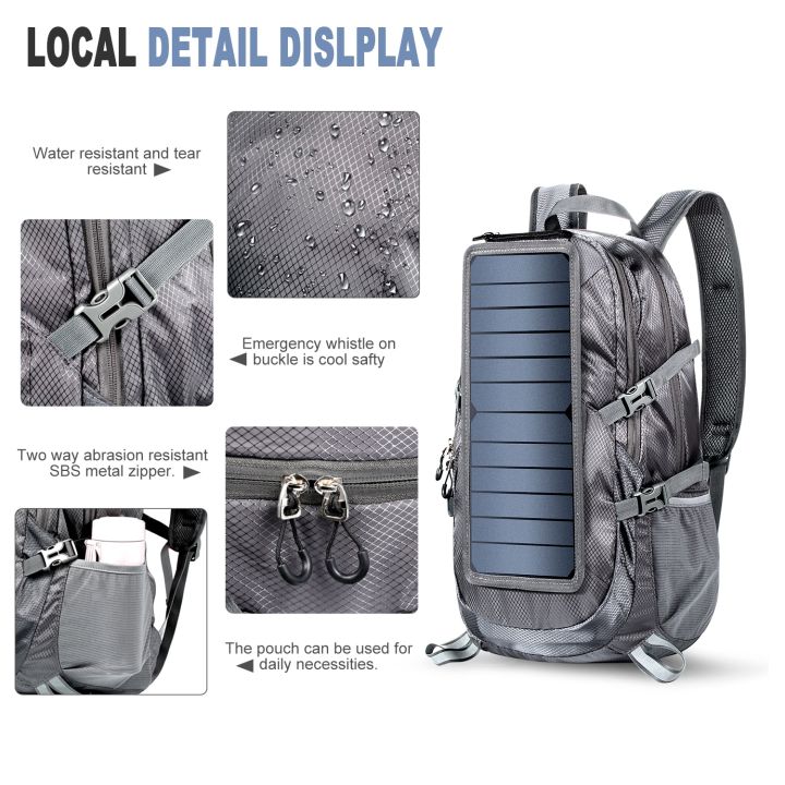solar-backpack-foldable-hiking-daypack-with-5v-power-supply-6-5w-solar-panel-charge-for-cell-phones