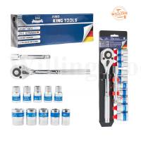 EURO KING TOOLS ชุดเครื่องมือ ประแจ ชุดบล็อก 12 ชิ้น ขนาด 1/2 (4หุน)ประแจ ประแจ ซ่อมรถมอเตอร์ไซค์ จักรยาน ชุดเครื่องมือช่างขนาดพกพา แข็งแรง ทนทาน สำหรับงานช่างทั่วไป