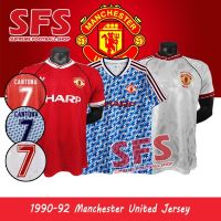 shot goods 【SFS】Top Quality 1990-92 Retro Mancheste.r Unite.d MU MAN U Soccer Football Jersey T-shirt Sports Jerseys Loose Fans Version S-2XL