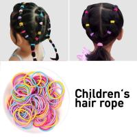 Small Rubber Band Childrens Hair Tied Solid Color Injury High No Elasticity L2A1