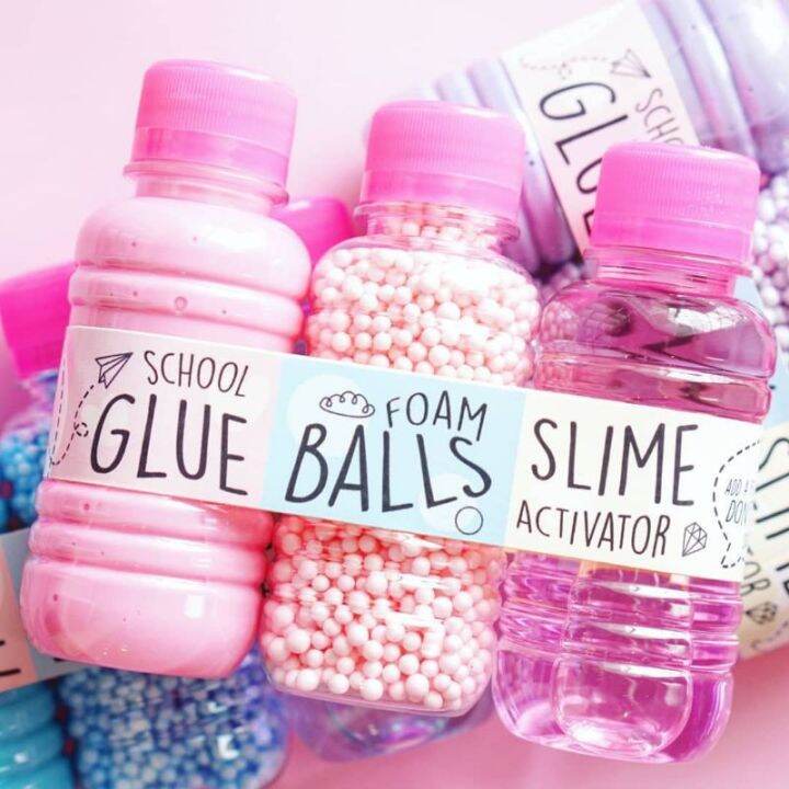Complete Slime Bdle Trio Glue Foam s Styro Activator Set Kit Arts