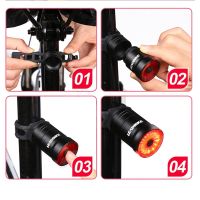 LEADBIKE Smart Bike Tail Light Brake Sensing Bicycle Light Cycling Light USB Rechargeable LED Tail Light Bike Accessories