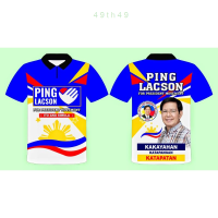 PING LACSON Summer POLOSHIRT/TSHIRT FULL SUBLIMATION HIGH QUALITY（Contactthe seller, free customization）high-quality