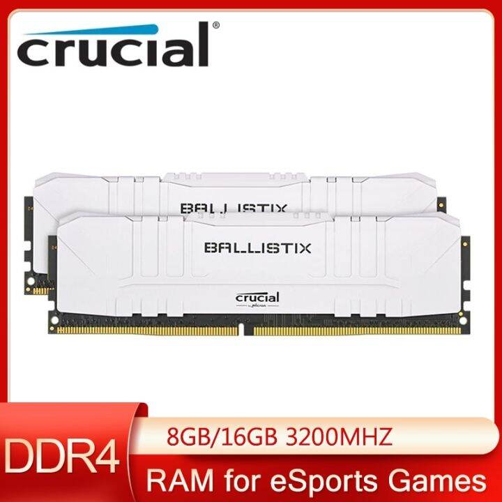 3 Crucial Ballistix 3200Mhz DDR4 DRAM Desktop Gaming Memory 8GB 16GB ...
