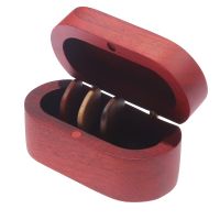 Wooden Guitar Pick Plectrum Box 3pcs Picks Hold Guitarra Accessories Stringed Musical Instrument for Guitarist Musician Gift