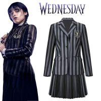 ชุดคอสเพลย์ SI958สำหรับครอบครัว Addams เสื้อคลุมกระโปรงเสื้อผ้าเครื่องแต่งกายคอสเพลย์วันฮาโลวีน