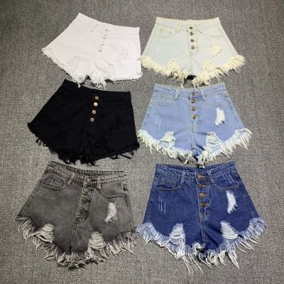female fashion casual summer cool women denim booty Shorts high waists fur-lined leg-openings Big size sexy short Jeans