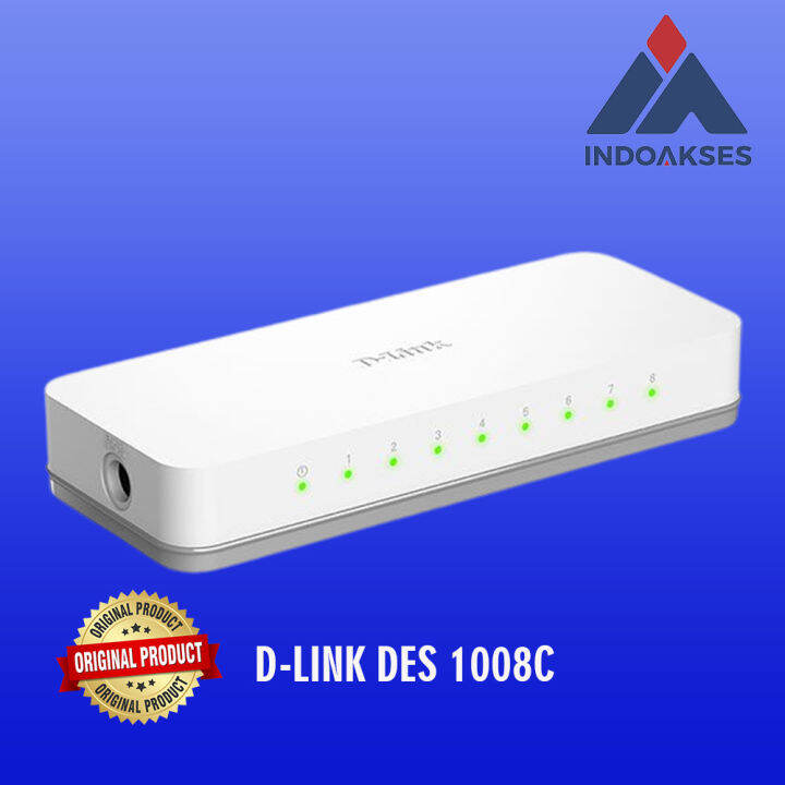 DLink DES1008C 8Port 10/100Mbps Unmanaged Switch Dlink 8 port