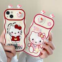 เคสโทรศัพท์มือถือลายการ์ตูน Hello Kitty พร้อมหู3D,เคสฝาหลังโทรศัพท์เนื้อนิ่มกันกระแทกสำหรับ iPhone 13 Pro Max Plus เคสมือถือแมว Apple 12 11สวัสดีเคสป้องกันคิตตี้