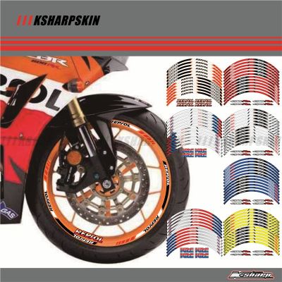 12 X Thick Edge Outer Rim Sticker Stripe Wheel Decals FIT all HONDA HRC CBR250RR CBR400RR CBR600RR CBR1000RR cbr 400 600 1000