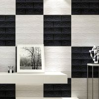 ☄ Self-adhesive Wallpaper Imitation Brick Bedroom Decoration Waterproof Self-adhesive 3D Wall Sticker Living Room Kitchen Sticker