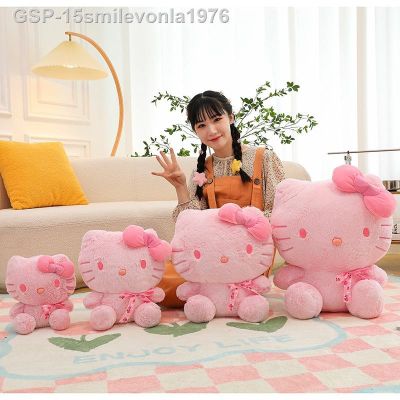 ชุด15smilevonla1976 Sanrio สีชมพู Boneca De Pelúcia ชุดน่ารักลายการ์ตูนอัลโมฟาดามาเซีย Traseira Brinquedos Para Meninas บรรจุ28ซม. 35 45 55ซม.