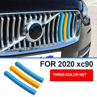 เหมาะสำหรับวอลโว่ Xc90 2020 2021 2022สามสีตาข่ายแถบตกแต่งสติกเกอร์รถชิ้นส่วนรถยนต์อุปกรณ์เสริมในรถยนต์