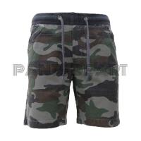 PANTSDEART ขาสั้นลายทหาร ผ้าปิเก้ (สีเขียว) ​เอวยืดได้ มีไซส์28 -38