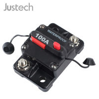 Justech 100A AMP Circuit Breaker แบตเตอรี่คู่ IP67กันน้ำ12V 24V ฟิวส์รีเซ็ตสำหรับรถยนต์,Off-Road ยานพาหนะ Winch,เรือยอชท์,เรือ