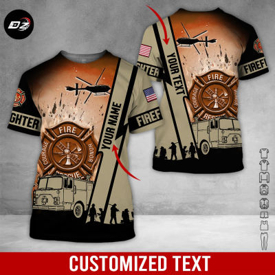 2023 Personalized Name Firefighter 3D All Over Printed Clothes NJ288