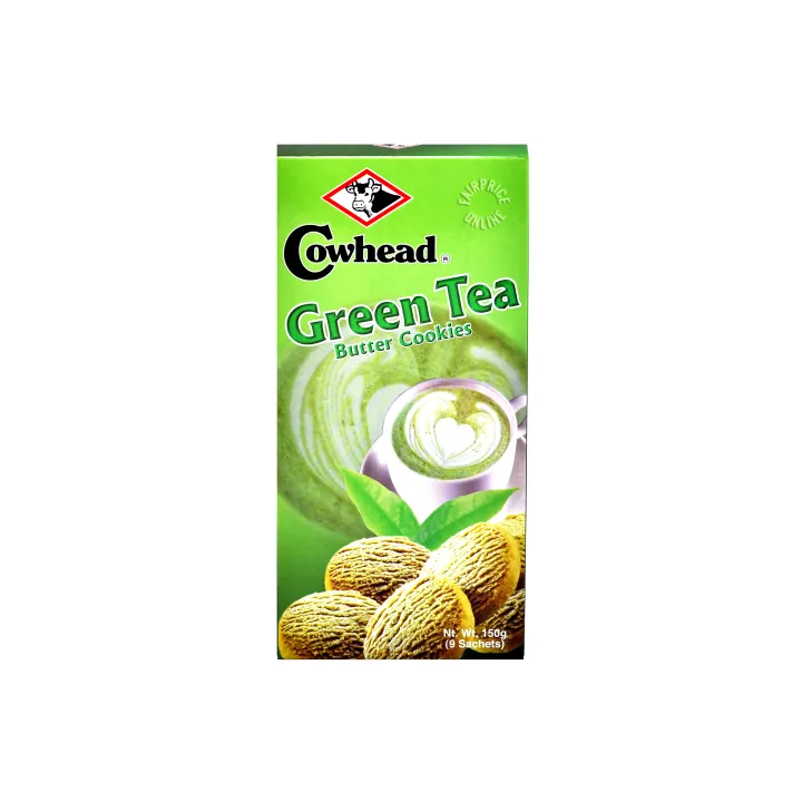 COWHEAD Green Tea Butter Cookies 150g Lazada PH