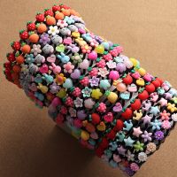 【CW】 New Cartoon Hairbands Flowers and Fruits shape Headbands Kids broken hair finishing artifact Hair accessories