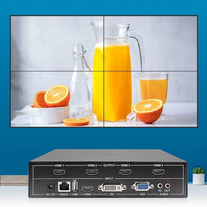 Professional HDMI Video wall controller 2X2 1X3 1X2 USB HDMI DVI VGA