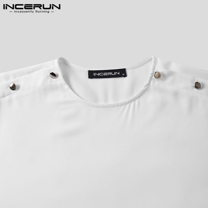 incerun-เสื้อยืดแขนยาวสำหรับผู้ชาย-เสื้อเบลาส์ลำลองสีพื้นคอกลมพอดีตัว-เสื้อผ้าลำลอง-2