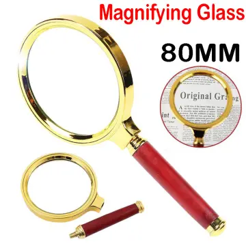 10X 60mm Round Metal Foldable Magnifier Pocket Magnifying Glass