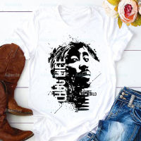 2023 NEWRapper Tupac 2pac Hip Hop T เสื้อผู้ชายใหม่ลำลองแขนสั้น Tshirt Homme Manga Unisex เสื้อยืด Tees